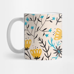 Flower And Butterfly Seamless Pattern Mug